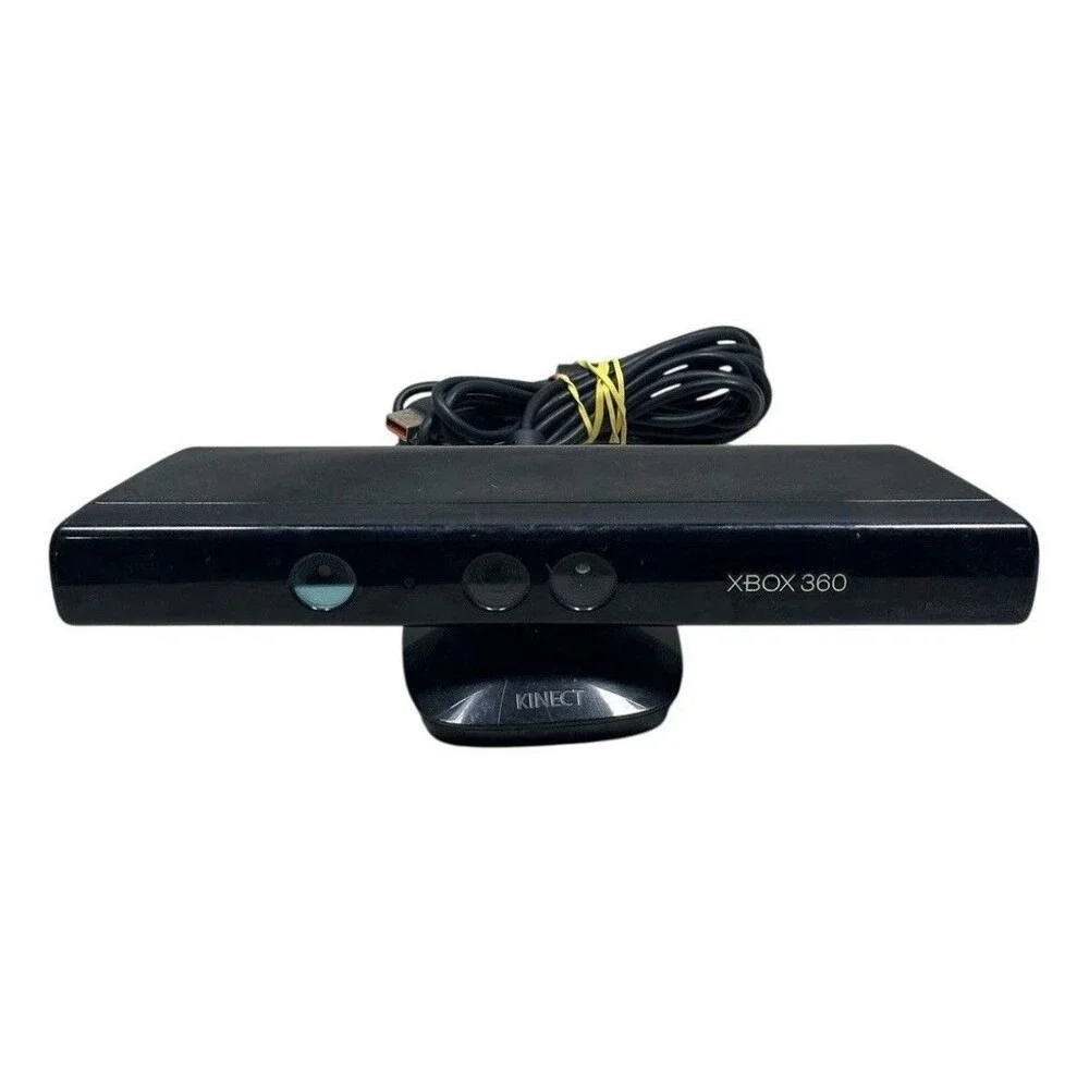 Microsoft Xbox 360 Kinect Connect Black Sensor Bar Official Model 1414 w/ Wires